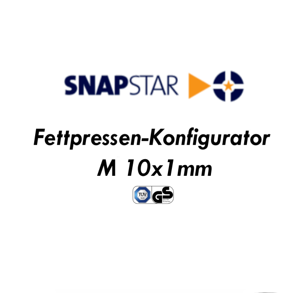 UMETA SnapStar Fettpressen Konfigurator M 10x1mm Anschluss